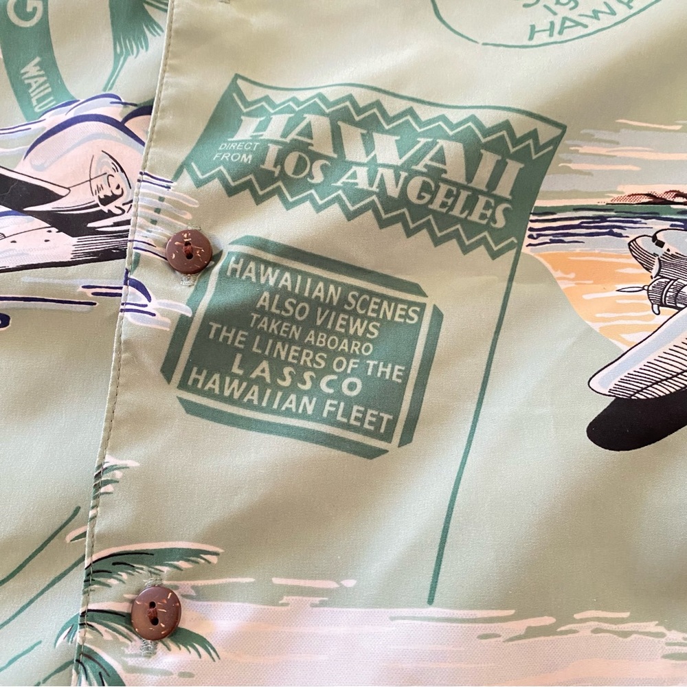 Hawaiian Shirt With Retro Hawaiian Graphics, Made By Kad Clothing Company View 5